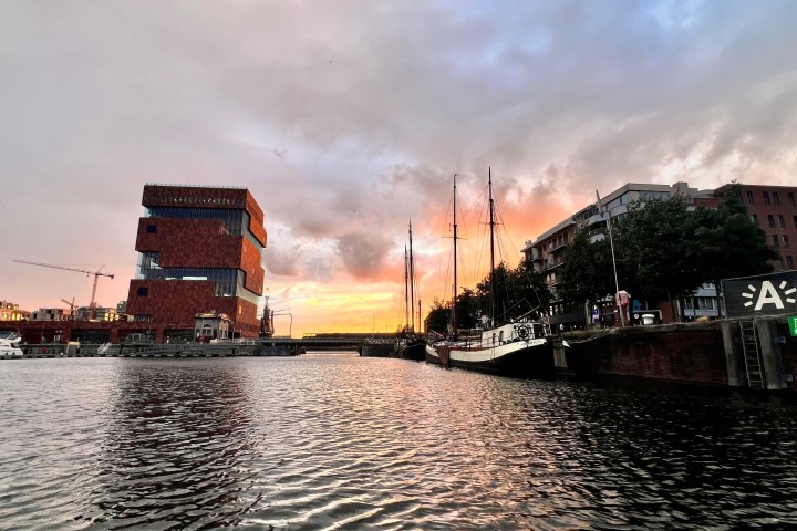 a large ship in a body of water